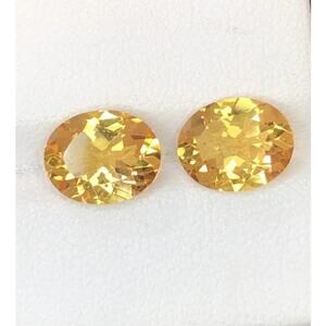Dazzling Pair of Champagne Yellow Citrines!!